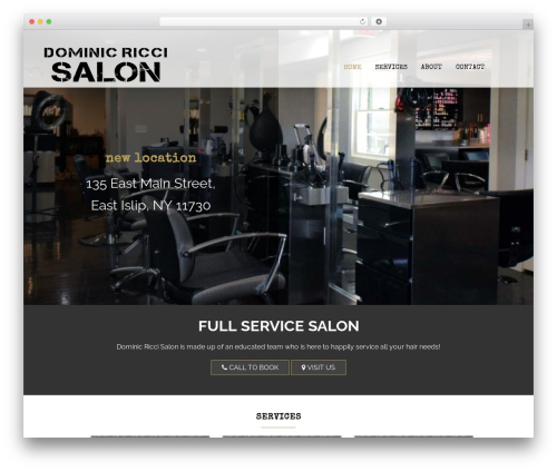 Diligent theme WordPress - dominicriccisalon.com