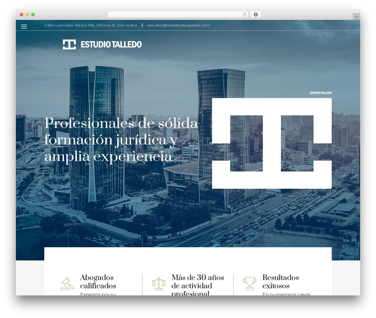 Lukin Theme WordPress theme - talledoabogados.com