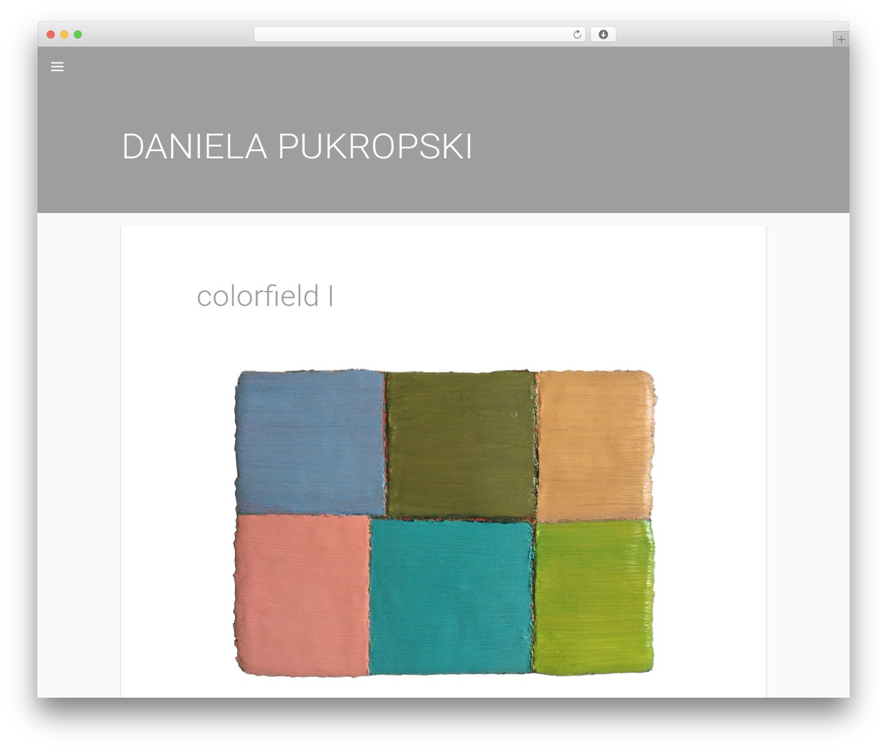 Materialist WordPress theme - danielapukropski.com