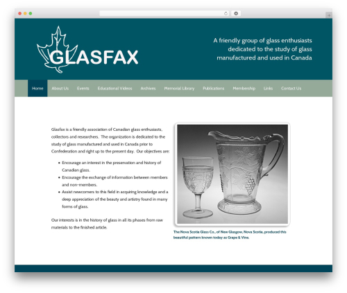 Primer free WP theme - glasfax.ca