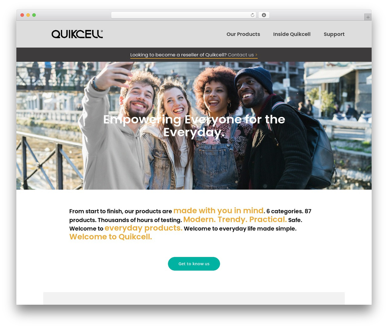 Salient WordPress theme - quikcell.com