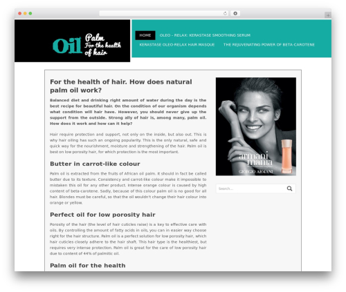 ThunderStruck WordPress theme - palmhairoil.com