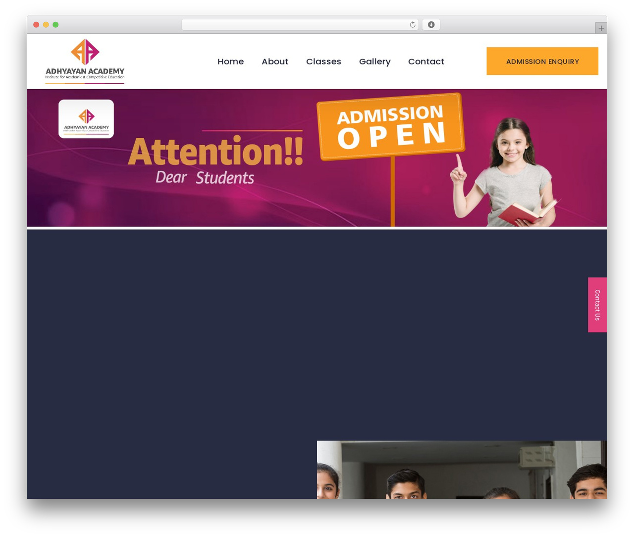 WordPress theme Hello Elementor - adhyayanacademyonline.com