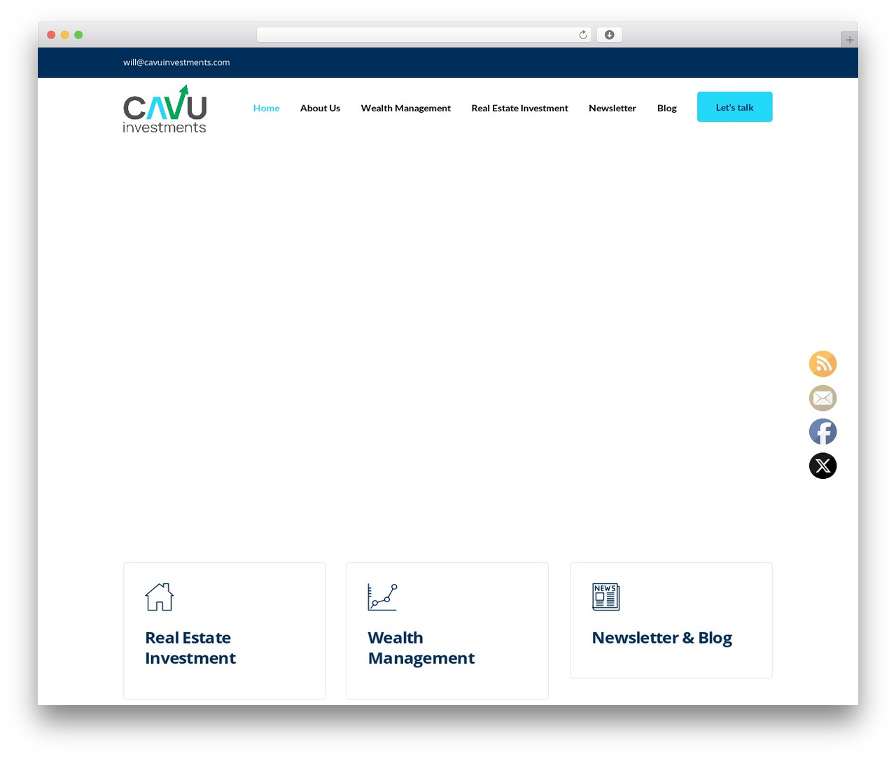 WordPress theme LeadEngine - cavuinvestments.com