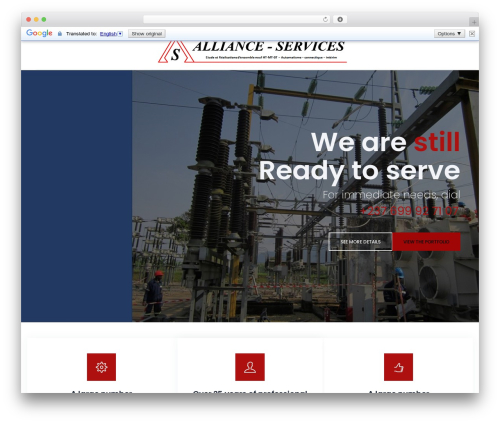 Boldman WordPress theme - allianceservices-cm.com