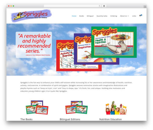 Divi menu cart WordPress plugin - spriggles.com