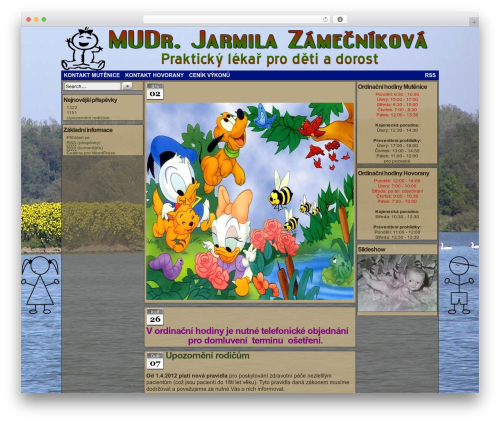 Easel WordPress theme - zamecnikova.zipnet.cz