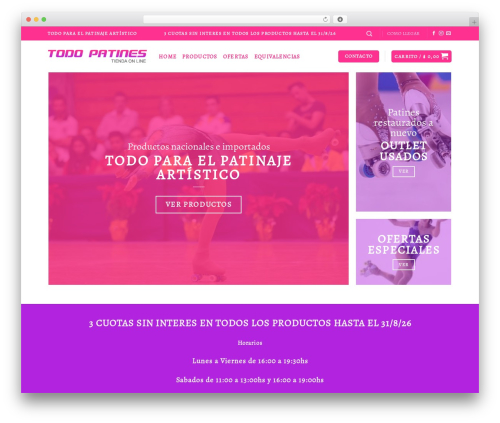 Flatsome WordPress theme - todopatines.com.ar