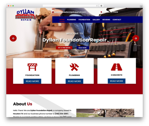 Theme WordPress Divi - dyllanfoundationrepair.com