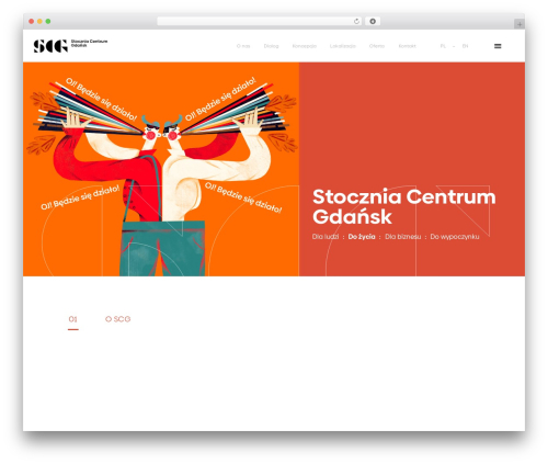 Theme WordPress theme design - scg.pl