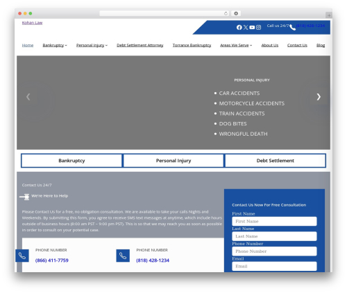 HTML Forms (html-forms) free WordPress plugin - kohanlaw.com
