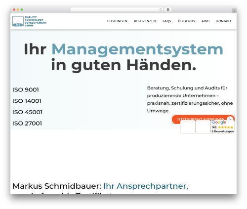 WordPress theme AIMS - qtd.de