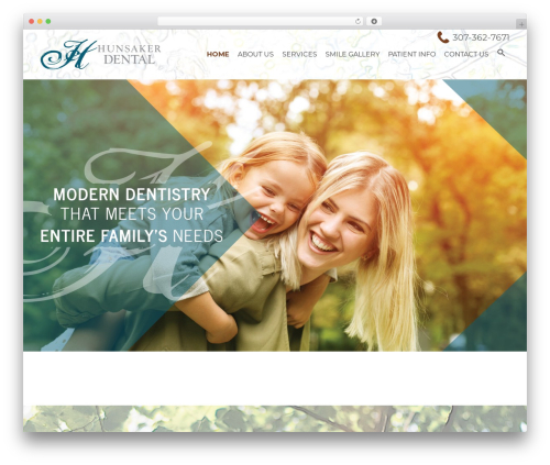 WordPress theme DentalCMO - hunsakerdentistry.com