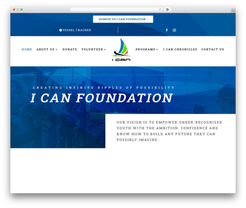 WordPress theme Divi - i-can-foundation.org
