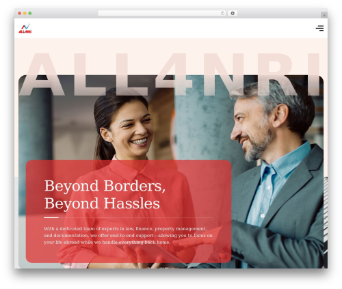 WordPress theme Invadex - all4nri.com WordPress theme Invadex - all4nri.com