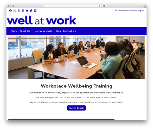 WordPress theme Mind Theme - wellatwork.org.uk