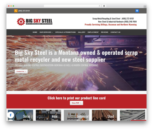 Beacon Theme WordPress theme - bigskysteel.com