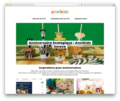 Buzzy WordPress theme - blog.annikids.com