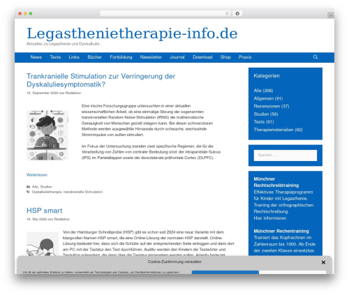 GeneratePress WordPress theme - legasthenietherapie-info.de