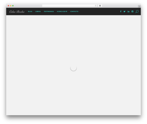 Genie WordPress website theme - celsarocha.com