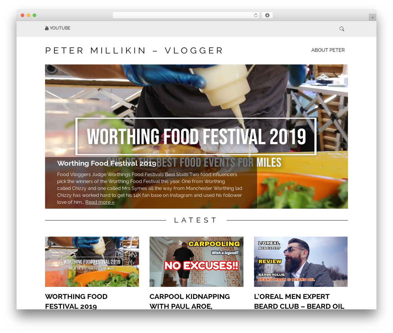 Simply Read best WordPress video theme - petermillikin.com