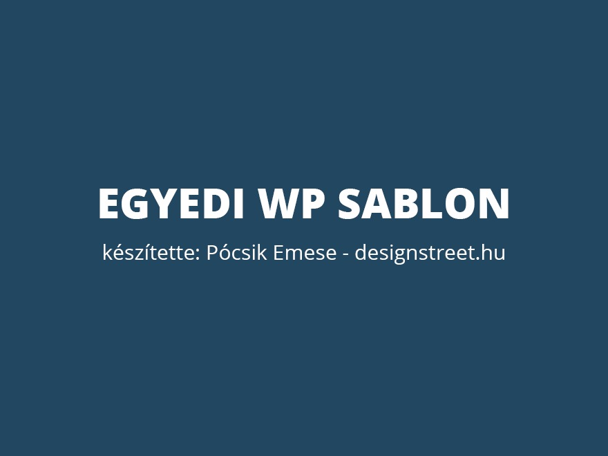 Theme 2017 theme WordPress by Emese P?csik