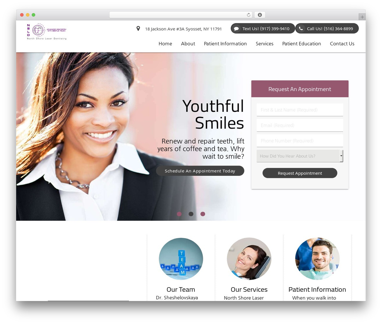 WordPress theme North Shore Laser Dentistry Theme - northshorelaserdentistry.com WordPress theme North Shore Laser Dentistry Theme - northshorelaserdentistry.com