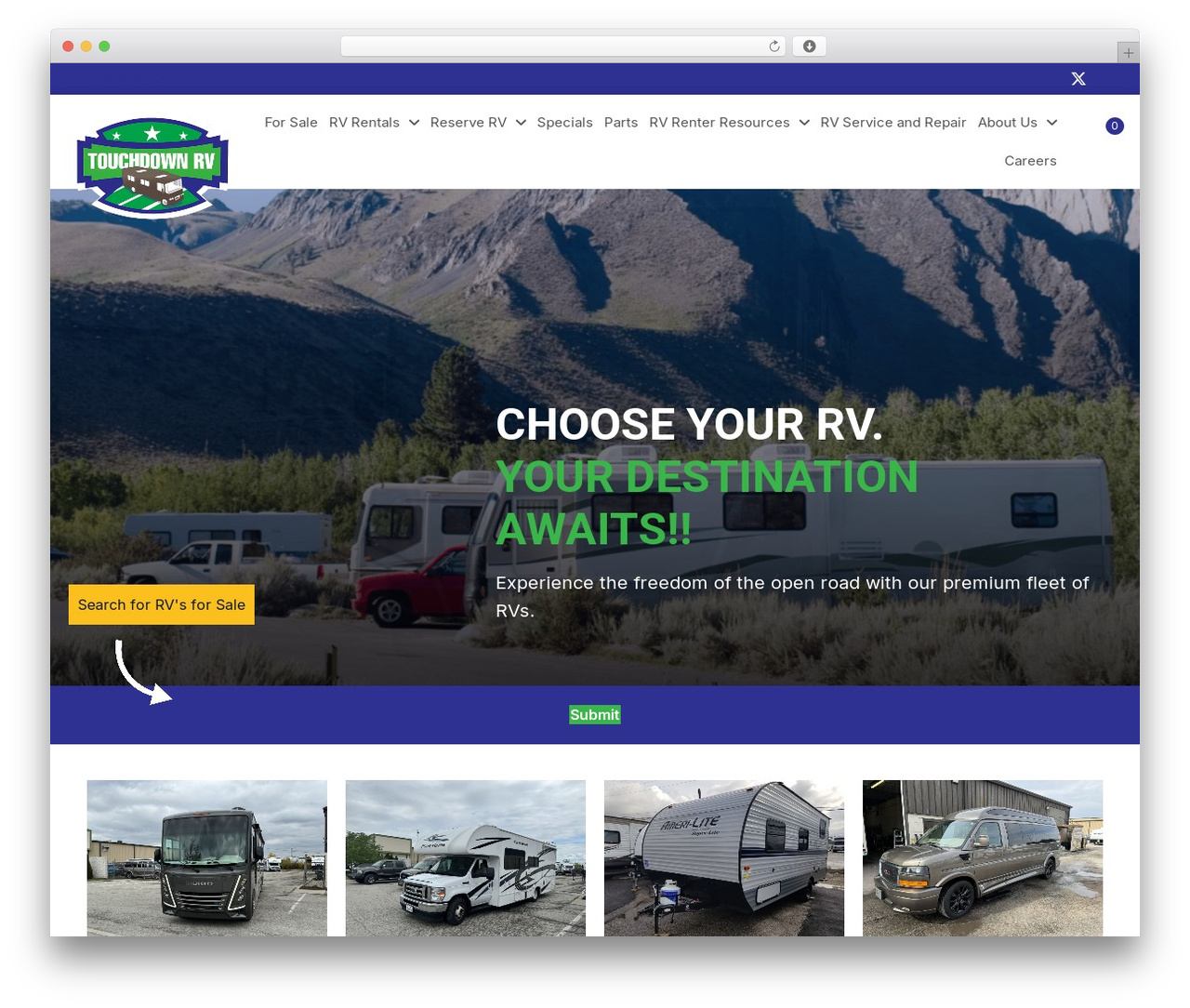 WordPress theme Beaver Builder Theme - touchdownrv.com