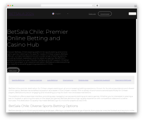 WordPress theme bft - betsala-cl1.com