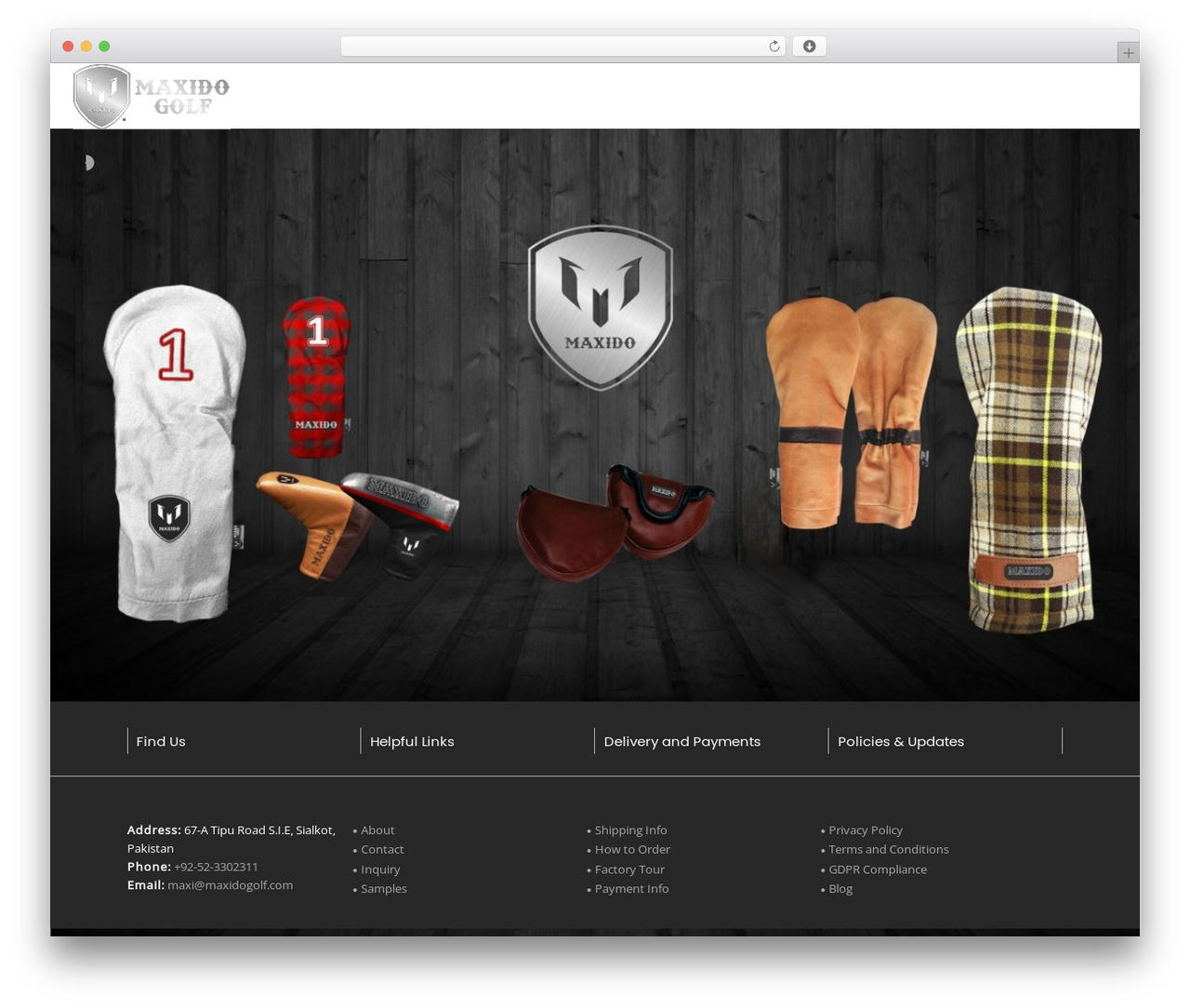 WordPress theme Massive Dynamic - maxidogolf.com