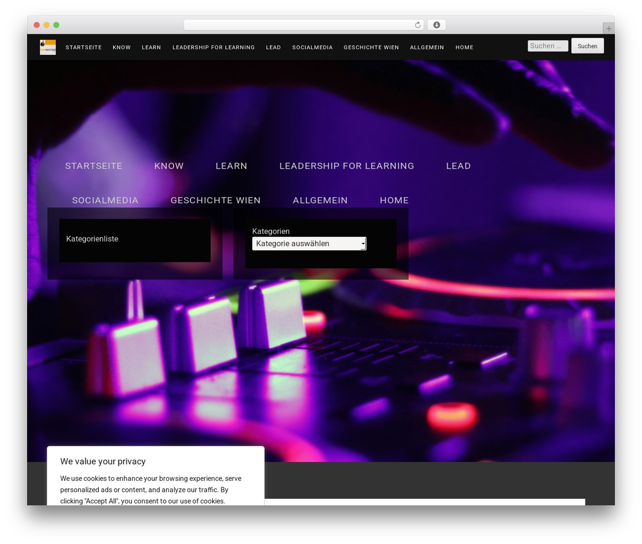 Deejay WordPress theme - know.learnandlead.org