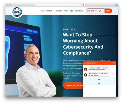 Divi WordPress theme - thedigitaldentist.com
