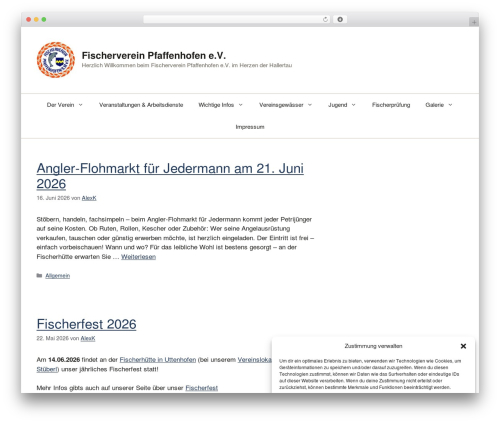 GeneratePress WordPress theme - paf-fischerverein.de