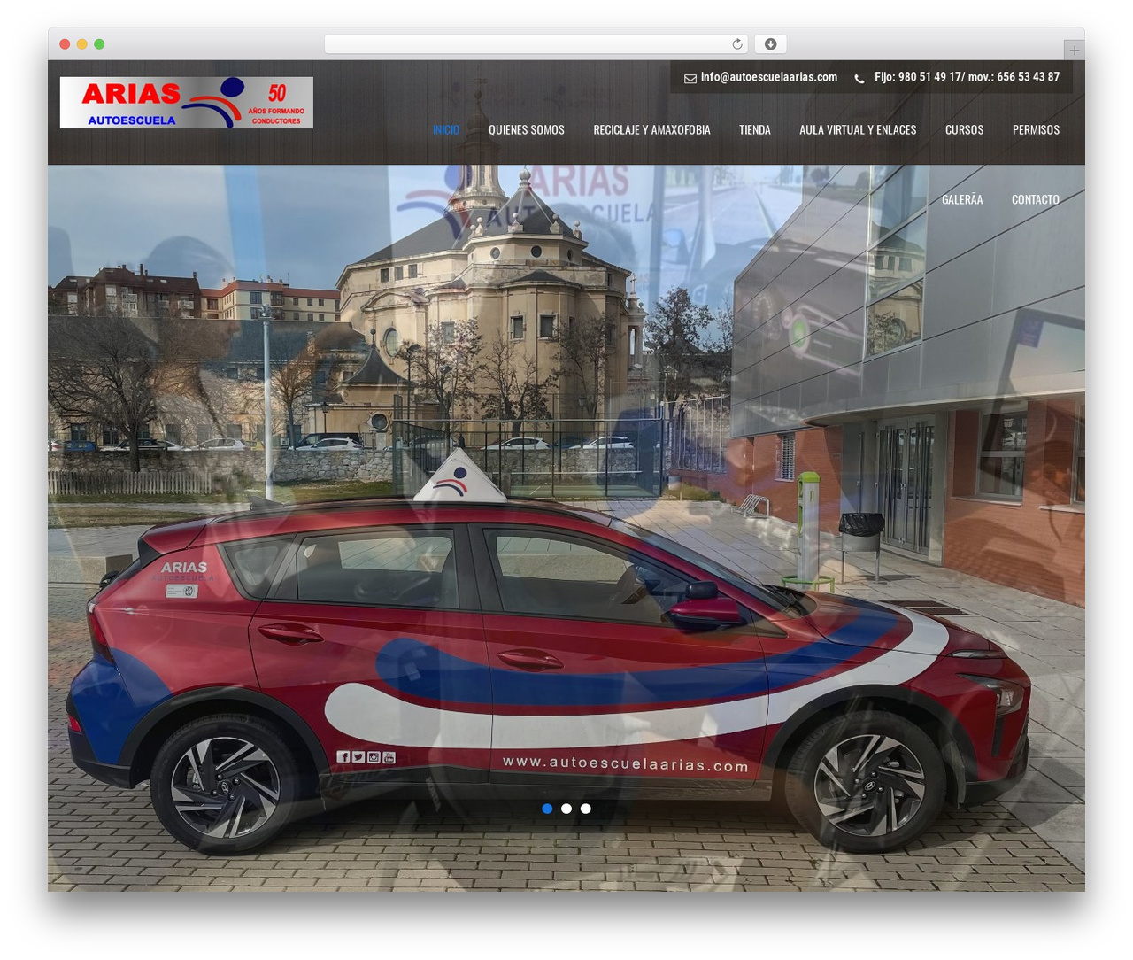 Interior Lite free website theme - autoescuelaarias.com
