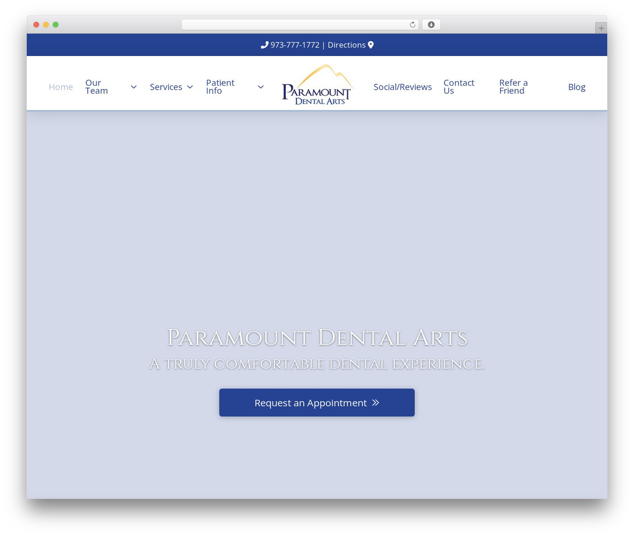 X Pro DFX4 Hybrid WordPress theme - paramountdentalarts.com
