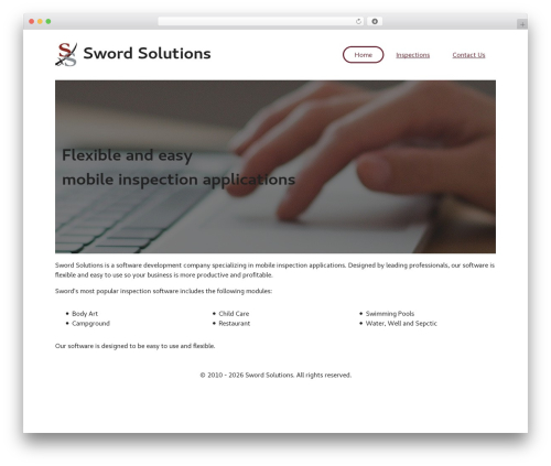 Sword Solutions WordPress website theme - swordsolutions.com