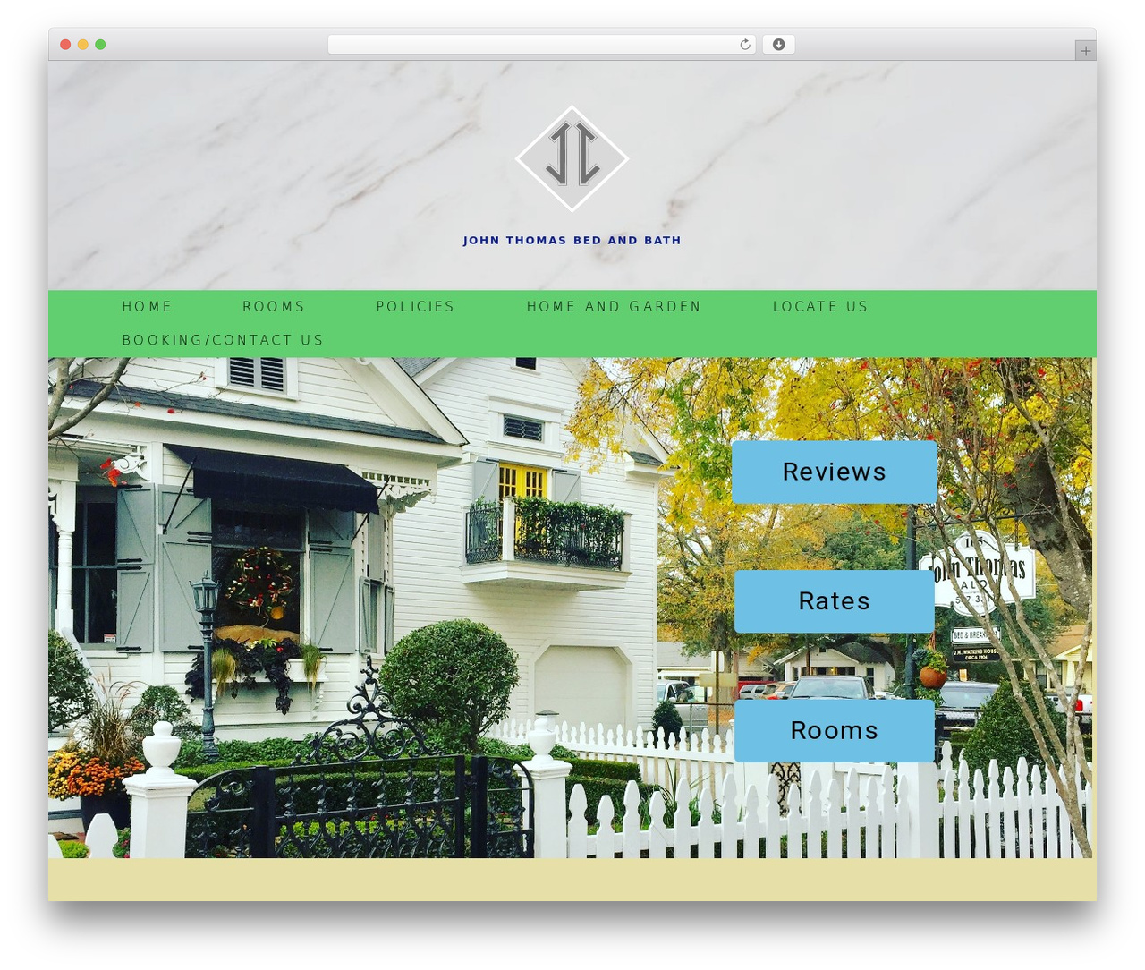 WordPress theme johnthomas - johnthomasbandb.com