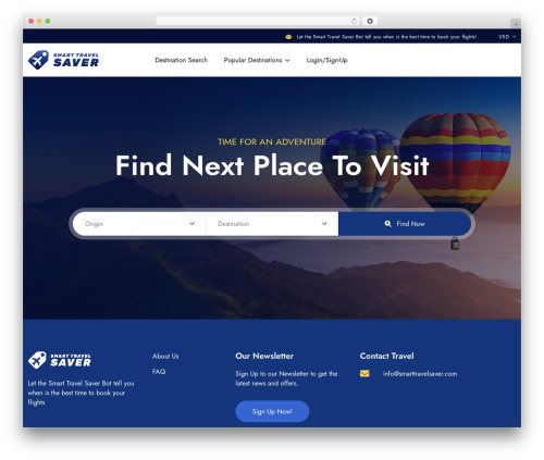 WordPress theme STS - smarttravelsaver.com