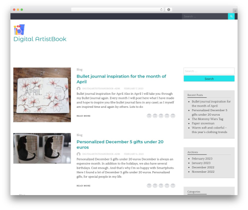 WP Newspaper theme WordPress - digitalartistshandbook.org