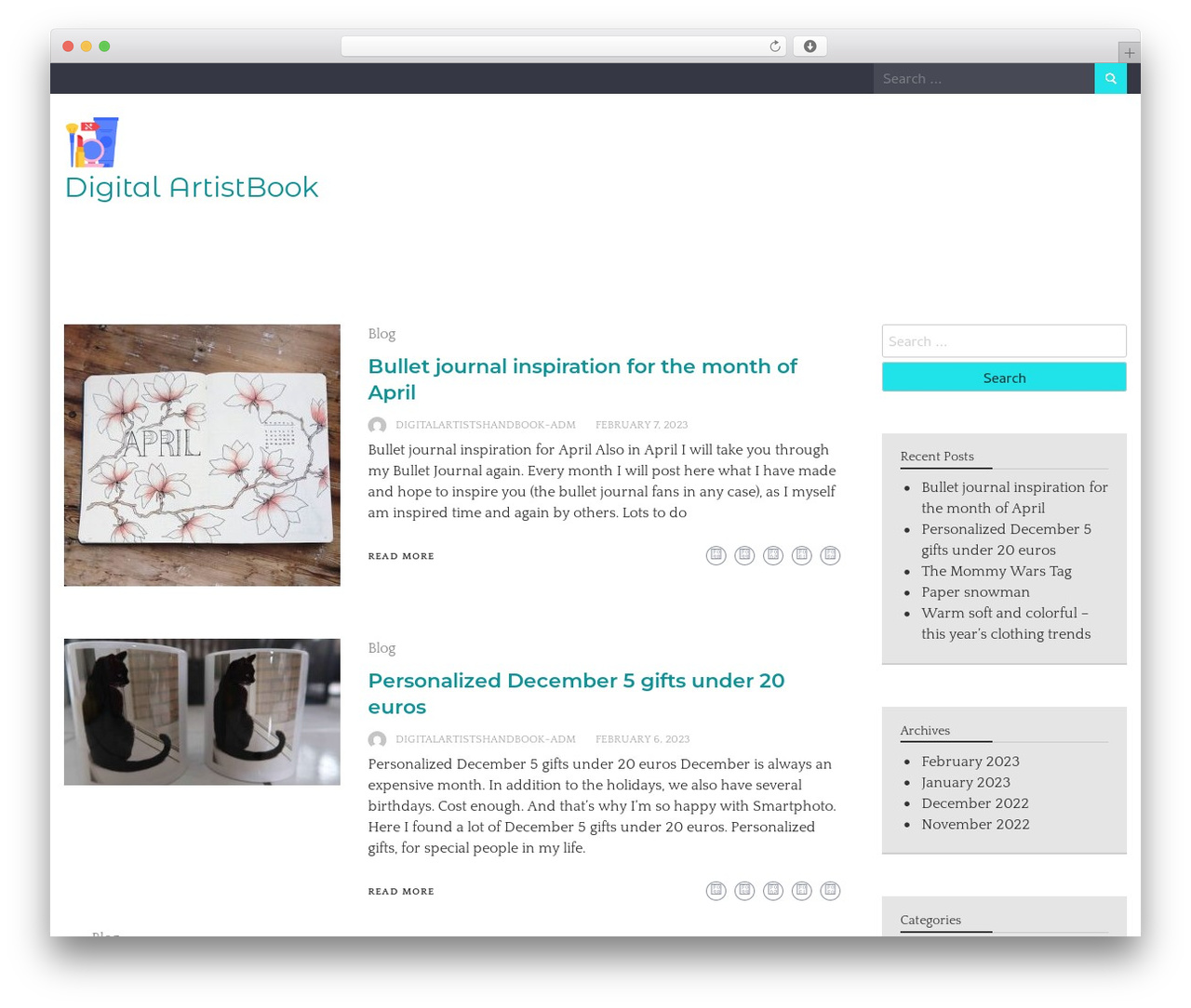 WP Newspaper theme WordPress - digitalartistshandbook.org