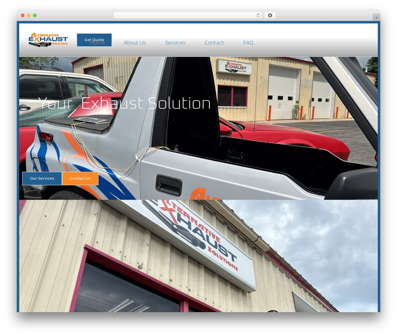 WP theme Builder Theme - alternativeexhaustsolutions.com