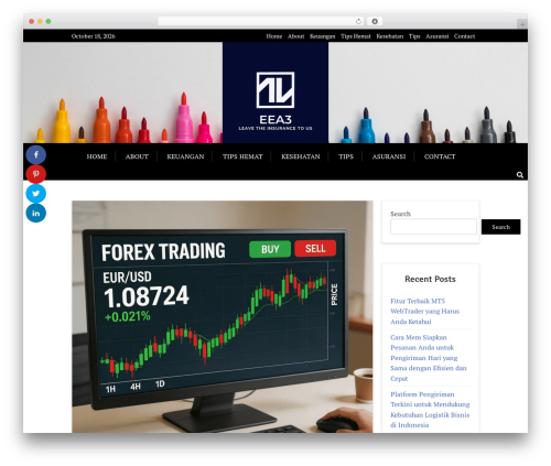 X Blog free WordPress theme - eea3.org