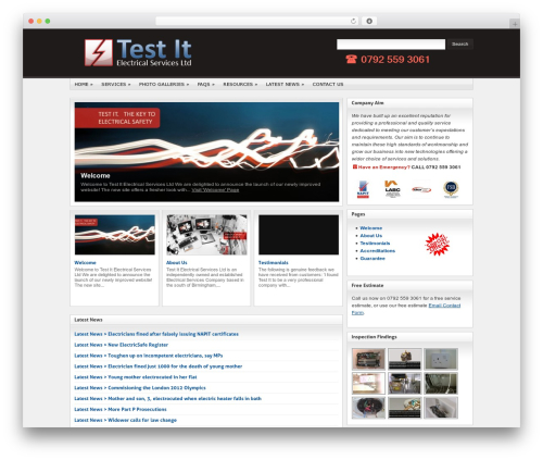 Nextgen smooth gallery WordPress plugin - testitelectrical.co.uk/newsite