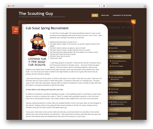 Choco best WordPress theme - thescoutingguy.com