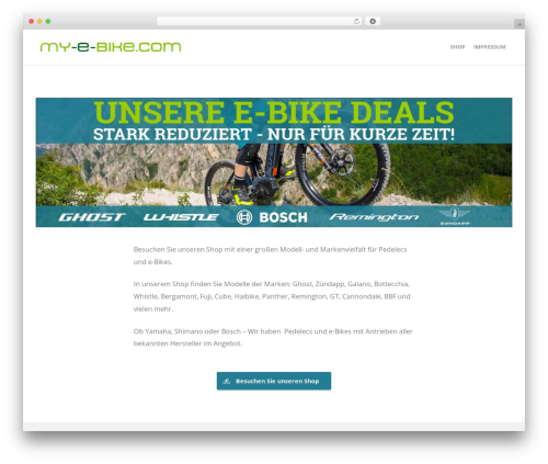 Create theme WordPress - my-e-bike.com