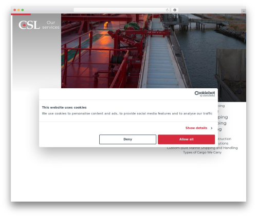 csl WordPress theme - cslships.com
