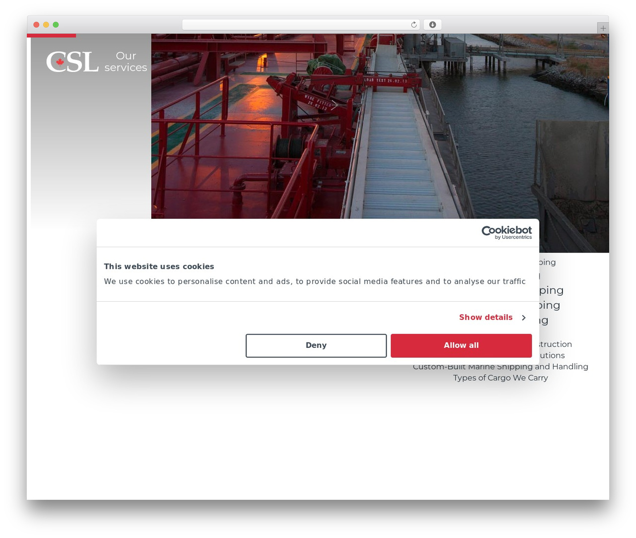 CSL WordPress theme - cslships.com