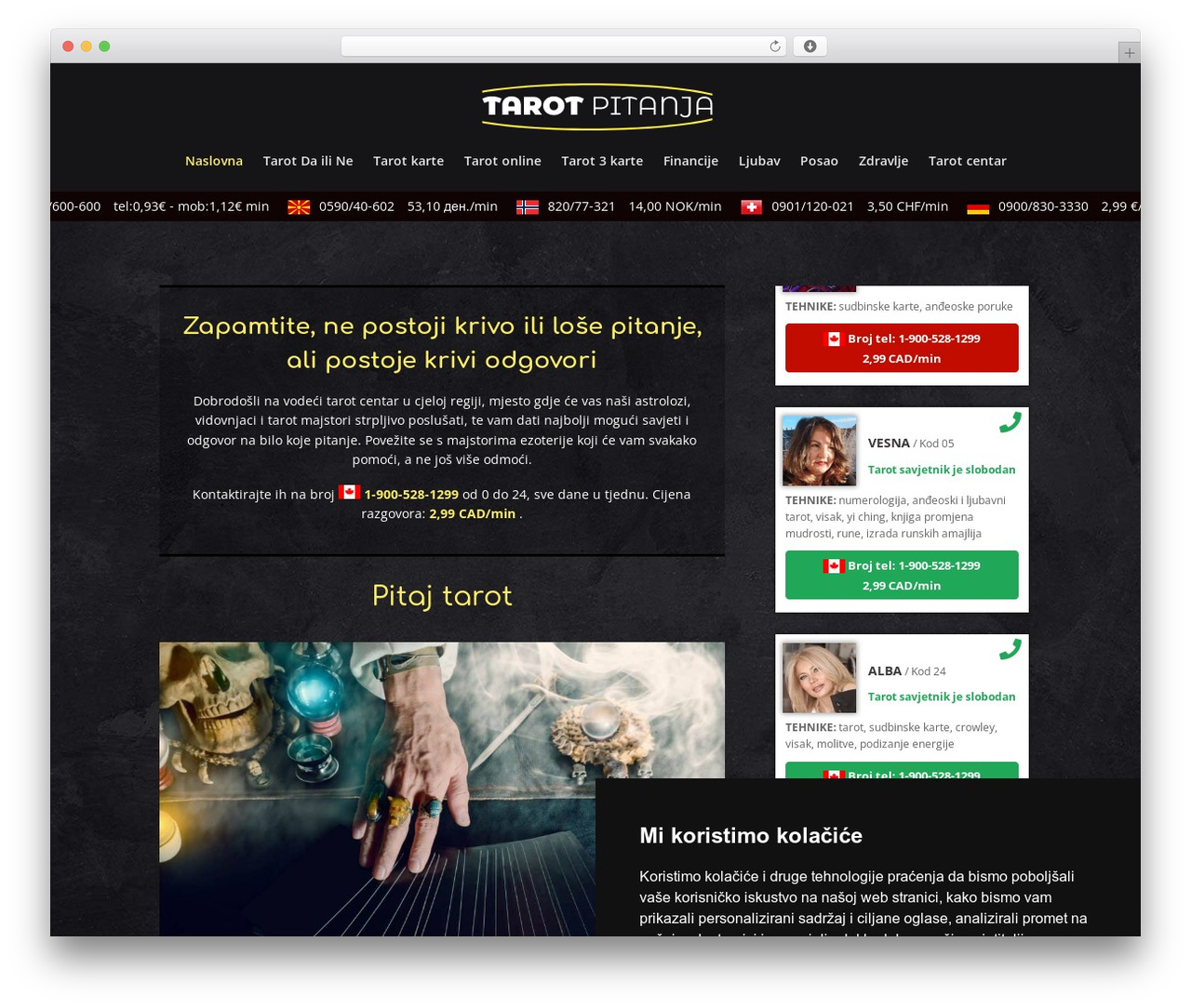 Divi WordPress theme - tarotpitanja.com