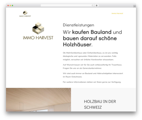 Divi WordPress theme - immoharvest.ch