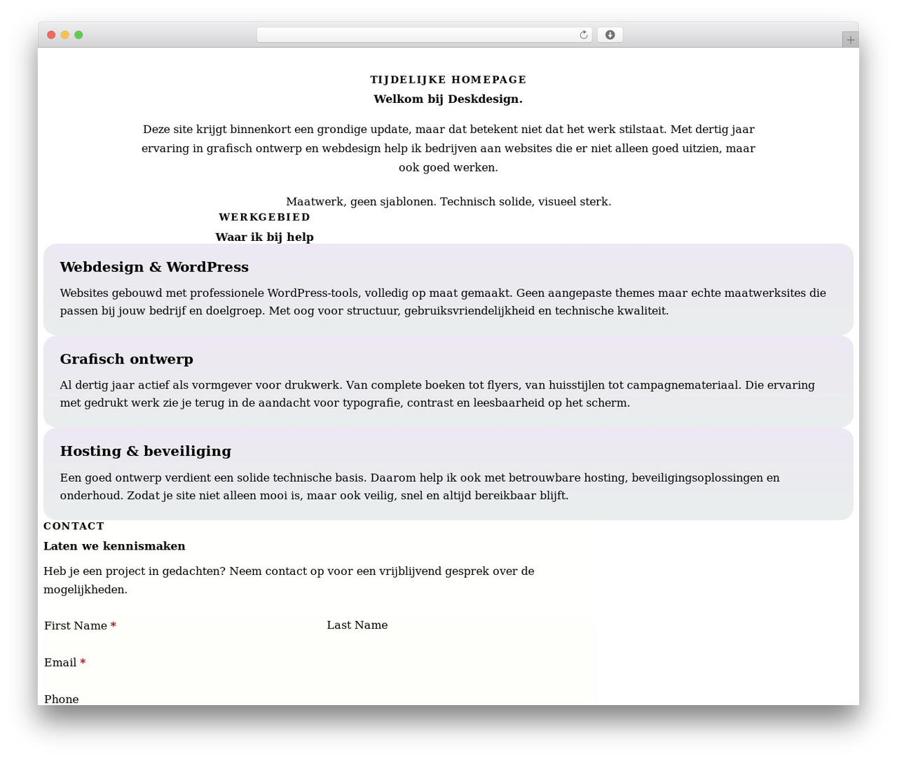Etch Theme best WordPress theme - deskdesign.nl